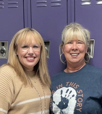 Mrs. Eidson and Mrs. Estes sporting bangs